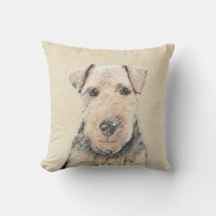 Coussin Peinture galloise Terrier - Cute Original Chien Ar
