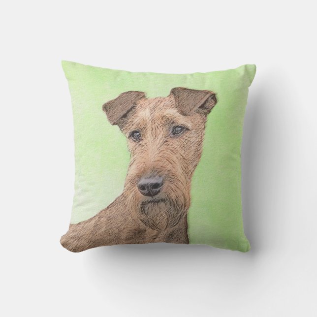 Coussin Peinture Irlandaise Terrier - Cute Original Chien  (Recto)