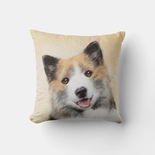 Coussin Peinture islandaise pour chien de mer - Art origin (Recto)