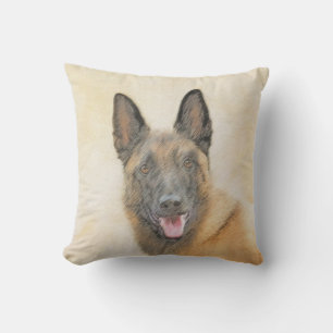 Coussin Peinture Malinoise belge - Cute Original Chien Art