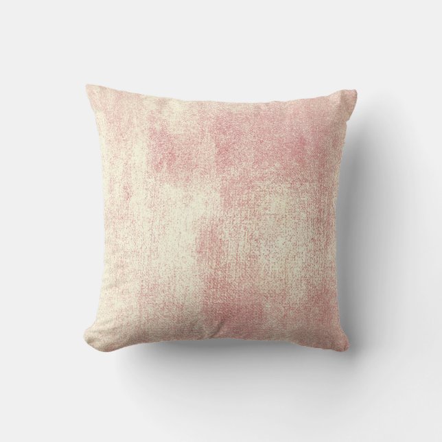 Coussin Peinture minimale rose rose pâle Pastel Blush (Recto)