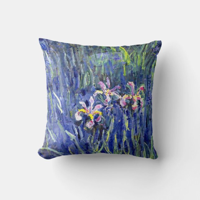 Coussin Peinture Monet - Irises 2 (Recto)