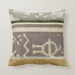 Coussin Peinture Motif Tribale contemporaine