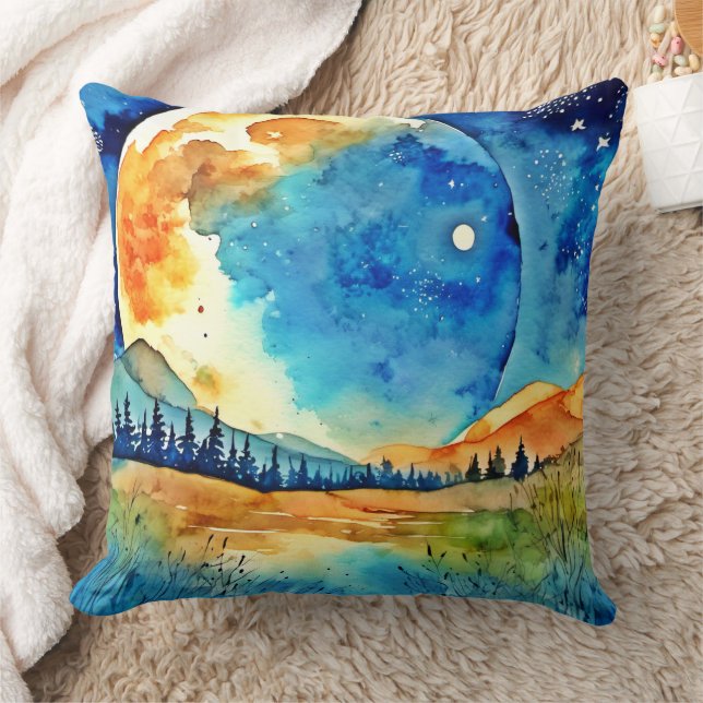 Coussin Peinture Pleine lune (Couverture)