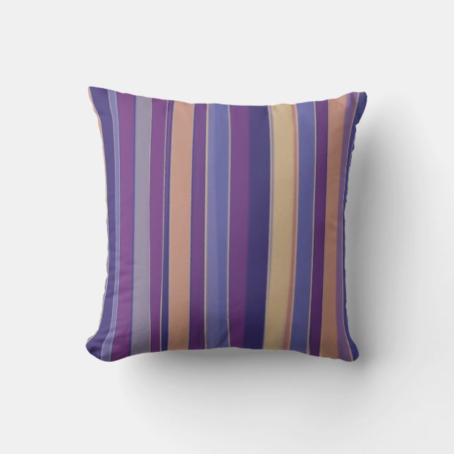 Coussin Peinture rayée rétro Art Abstrait (Recto)