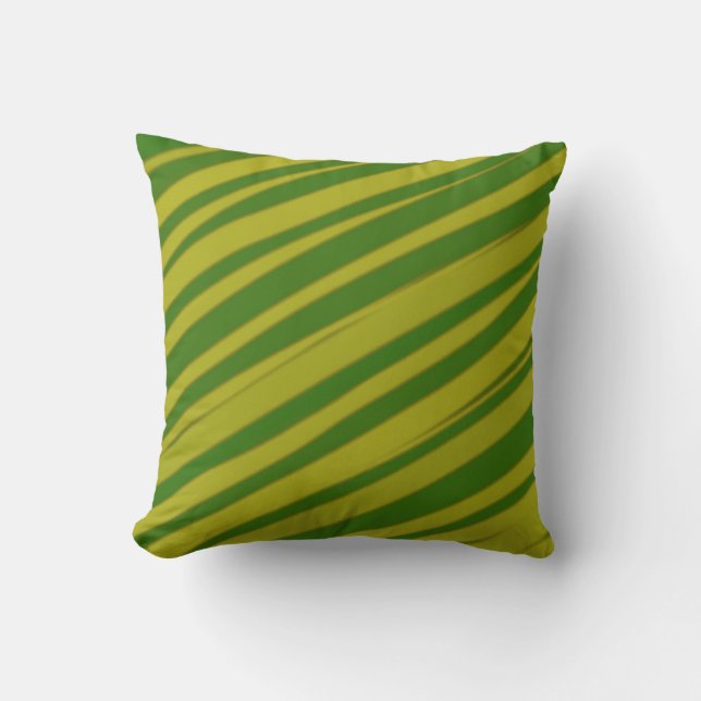 Coussin Peinture rayée vintage en diagonale Abstraite (Recto)