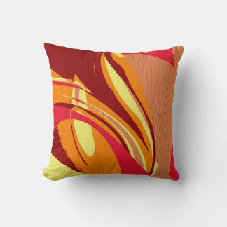 Coussin Peinture rétro colorée Art Déco Abstrait
