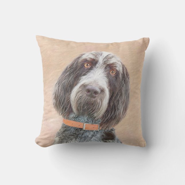 Coussin Peinture Spinone Italiano - Belle Art Original Chi (Recto)