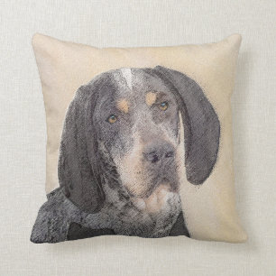 Coussin Peinture sur pilon bleu - Cute Original Dog Ar