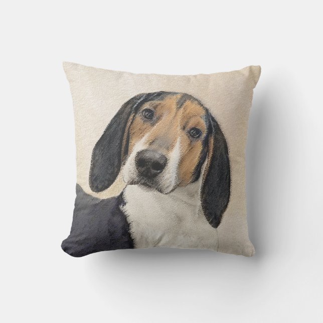 Coussin Peinture sur sol de randonnée - Art original (Recto)