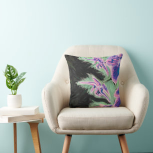 Coussin Peinture sur une orchidée tropicale