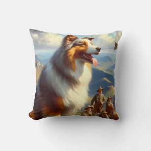 Coussin Peinture vintage de berger australien