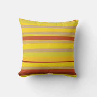 Coussin Peinture vintage en bande colorée Design d'art Abs