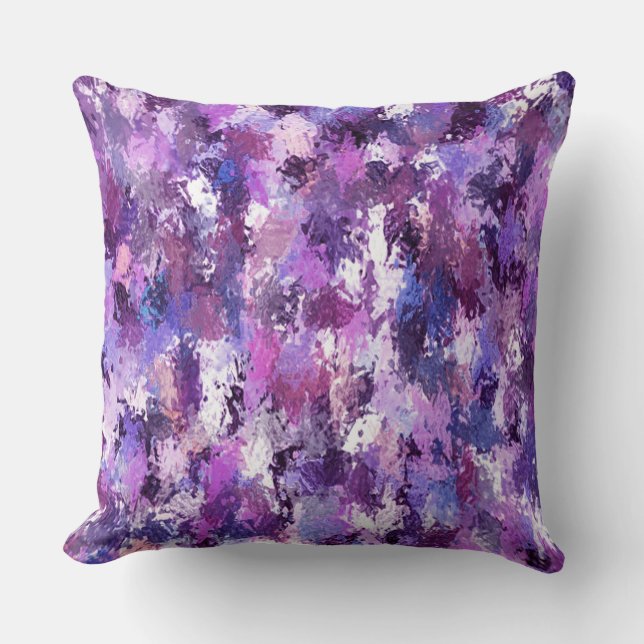 Coussin Peinture violette (Recto)
