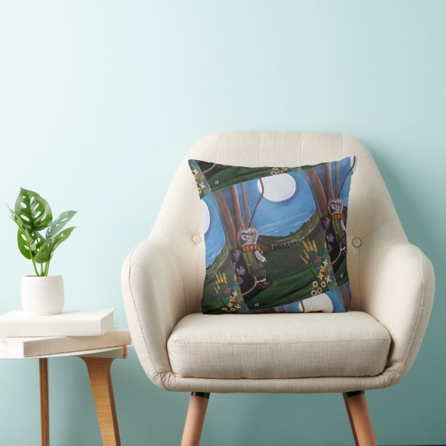 Coussin Peinture Vœu sur la Lune par Alfred Fox (Chaise)