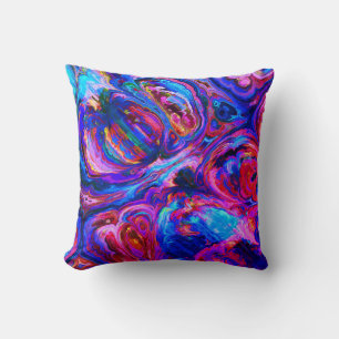 Coussin Peintures à teintes pourpres modernes