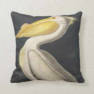 Coussin Pélican blanc américain des oiseaux d'Amérique
