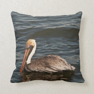 Coussin Pélican Brown (Pelecanus occidentalis)
