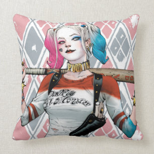 Coussin Peloton de suicide   Harley Quinn