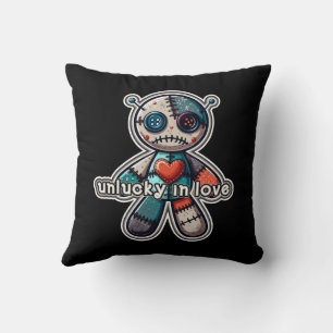 Coussin Peluche VOODOO triste Ours MALCHANCEUX en AMOUR
