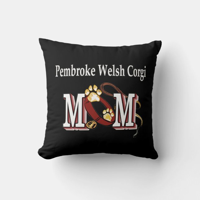 Coussin Pembroke Welsh Corgi Maman (Recto)