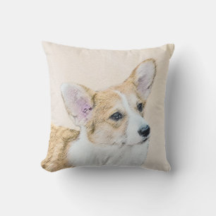 Coussin Pembroke Welsh Corgi Peinture - Art Chien original