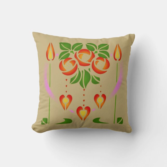 Coussin pendant rose (Recto)