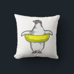 Coussin Penguin with Swim ring<br><div class="desc">This design is the perfect gift for a birthday, Christmas and other celebrations. It is suitable for women, men and kids.</div>