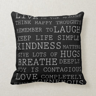 Coussin Pensées positives