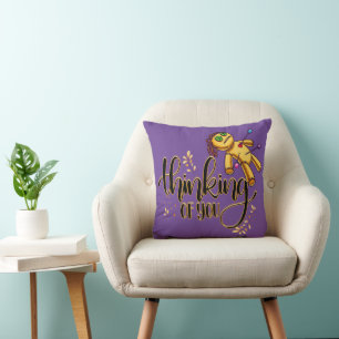 Coussin Penser à vous drôle Halloween Poupée vaudou