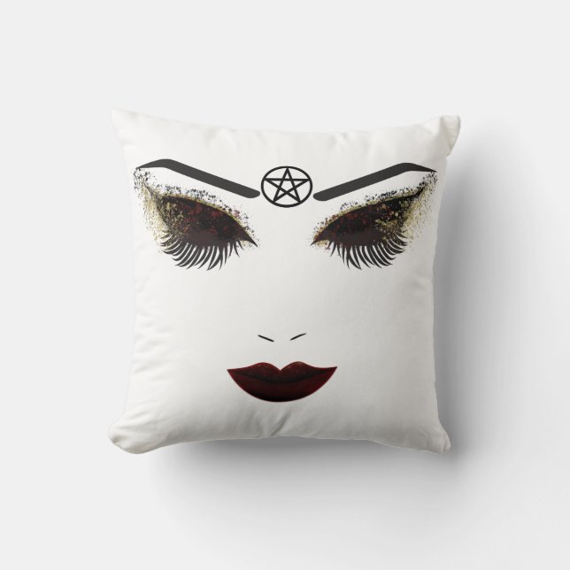Coussin Pentacle Beauté Visage Lashes & Lèvres foncées Maq (Recto)