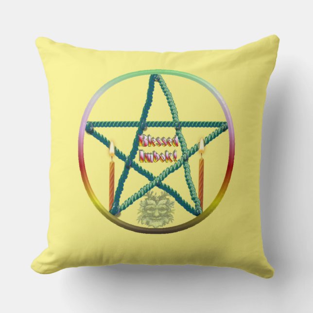 Coussin Pentacle Imbolc (Recto)