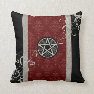 Coussin Pentagramme gothique de Wiccan