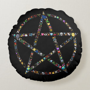 coussin pentagramme wicca