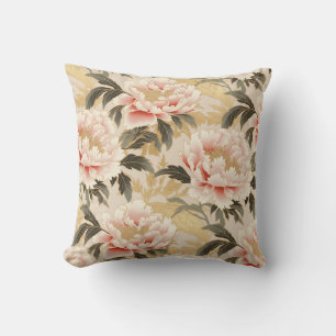 Coussin Peony rose