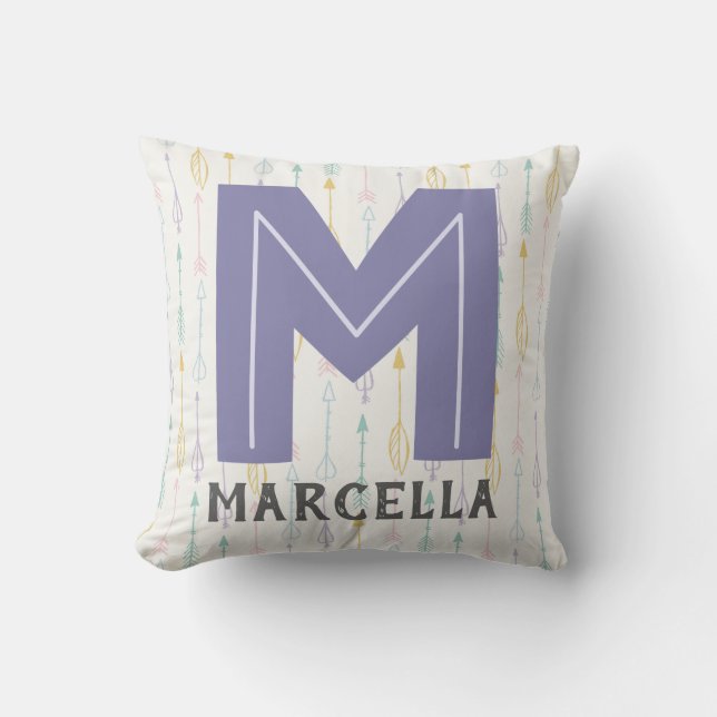 Coussin Pépinière Alphabet (Recto)