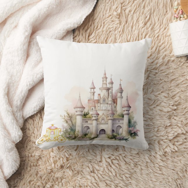 Coussin Pépinière Carriage et Château (Couverture)