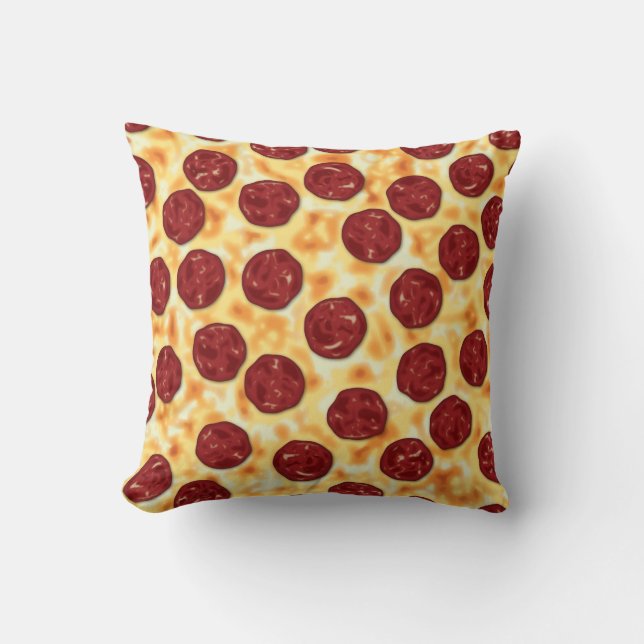 Coussin Pepperoni Pizza Motif (Recto)