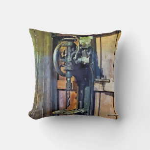 Coussin Perceuse à colonne dans l'atelier