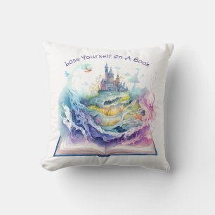Coussin Perdez-vous dans un livre