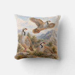 Coussin Perdrix Chukar Art
