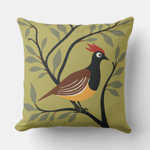 Coussin Perdrix-Oiseau Et Rameaux Chargés De Poires 4