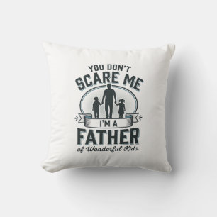 Coussin Père d'enfants merveilleux Citation vintage Design