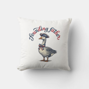 Coussin Père fondateur Goose Vintage Chemise Patriotique D