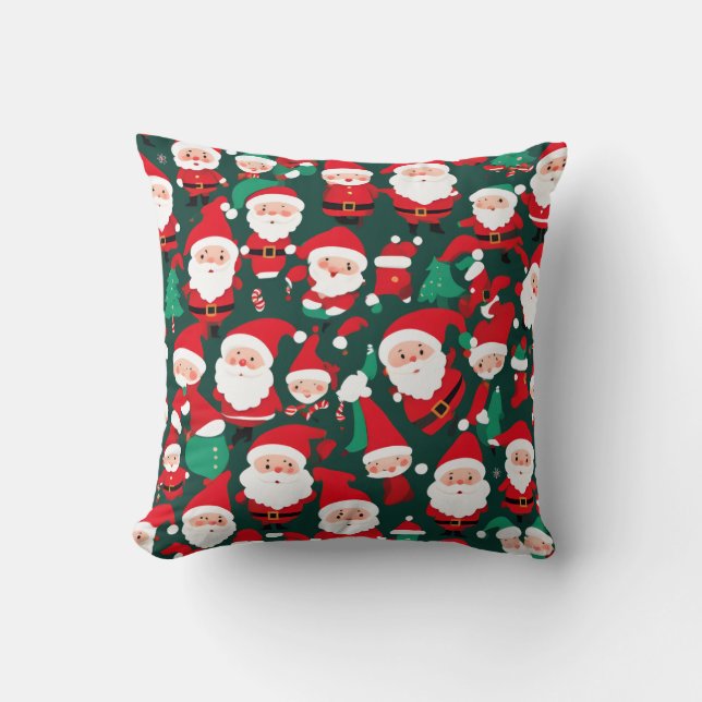 Coussin Père Noël amusant (Recto)