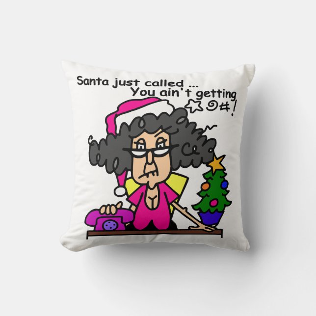 Coussin Père Noël appelée (Recto)