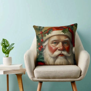 Coussin Père Noël Avec Mistletoe