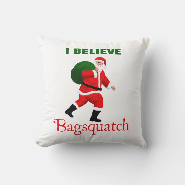 Coussin Père Noël - Bagsquatch (Recto)