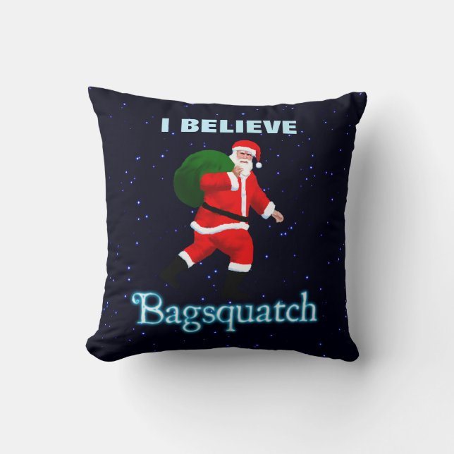 Coussin Père Noël - Bagsquatch (Recto)