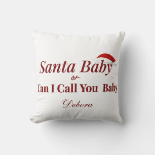 Coussin Père Noël bébé ou puis-je vous appeler bébé Jeu d'